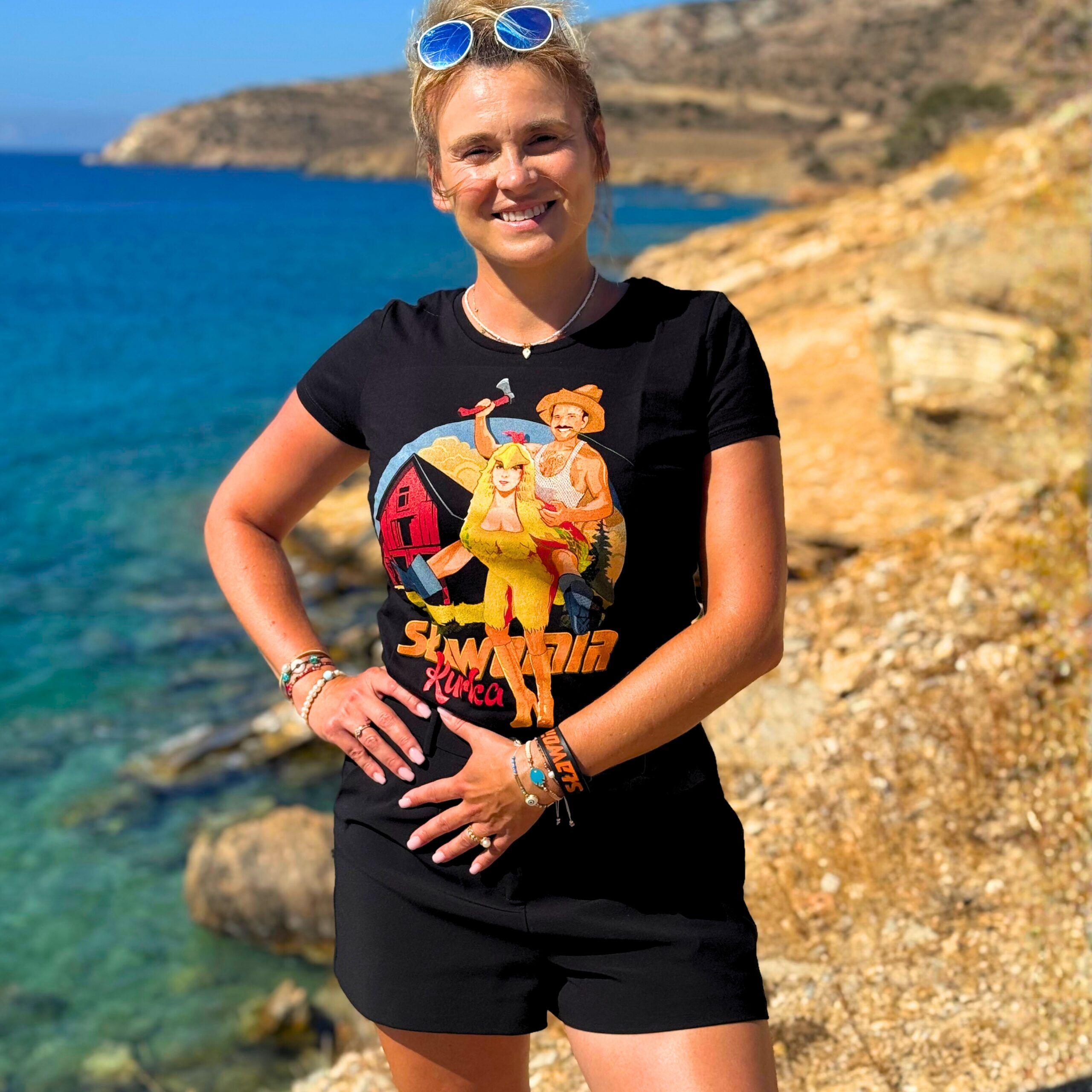 "Kurka" - T-shirt Damski - obrazek 1